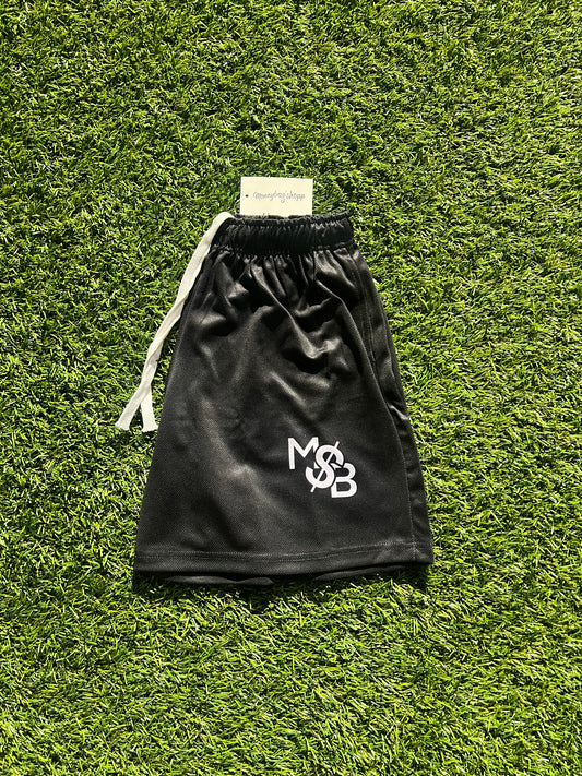 BLACK MSB MESH SHORTS